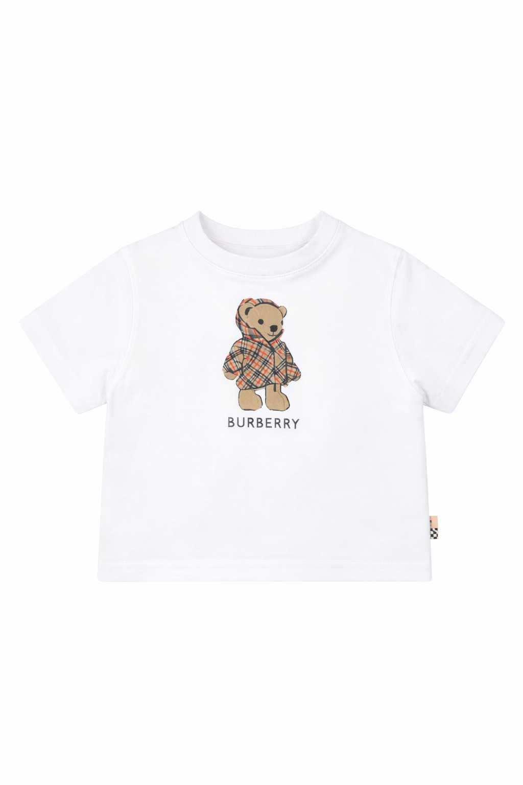 T-shirt per neonato Burberry Kids bianca con stampa bear 8121198 A1464 BURBERRY KIDS
