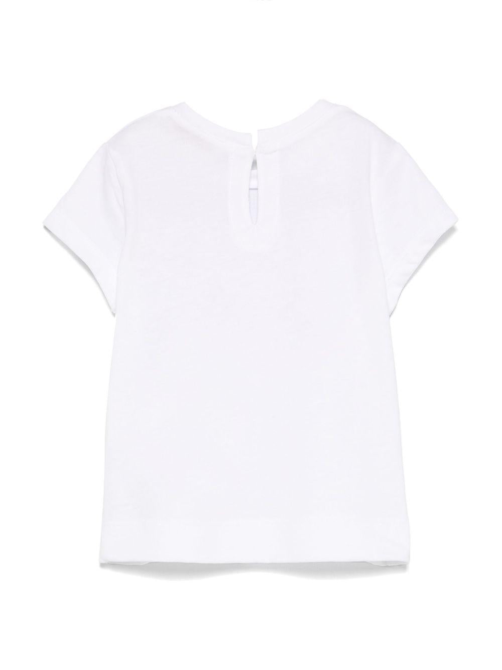 T-shirt per neonata Monnalisa bianco Stay Cool con stampa 39E611 5002 0099 MONNALISA