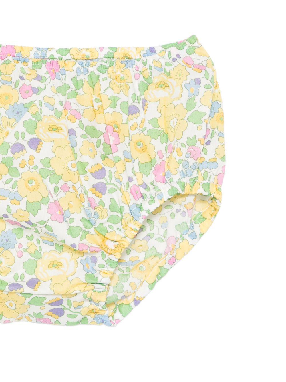 Abito Abbie per neonata MC2 Saint Barth Kids giallo con fantasia floreale ABB0002 03259L MC2 ST. BARTH KIDS