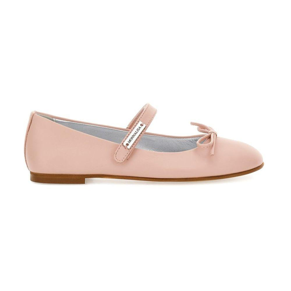 Ballerine per bambina Monnalisa Kids rosa cipria con dettaglio fiocco 8CH015 8786 0091 MONNALISA KIDS