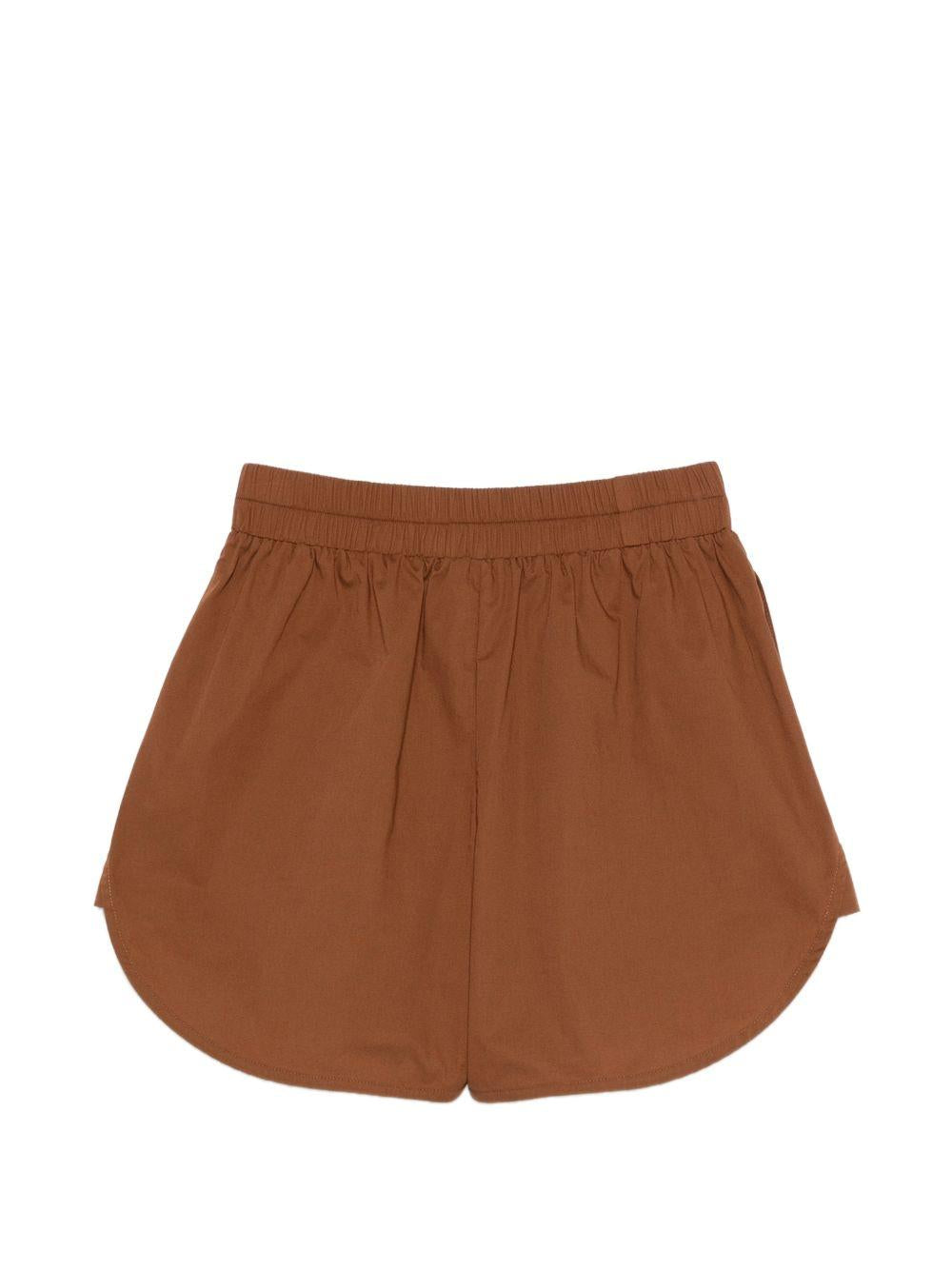 Shorts Merci marroni con elastico in vita PAM011 COCOA MERCI