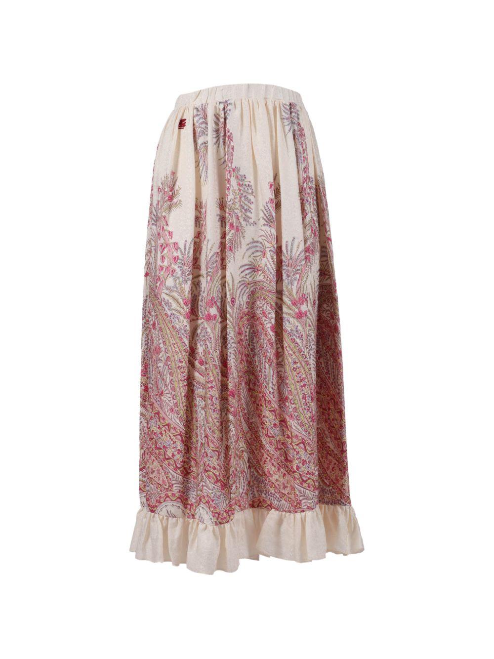 Gonna per bambina Etro Kids multicolore con stampa Paisley all-over GY7A04 S0221 106RS ETRO KIDS