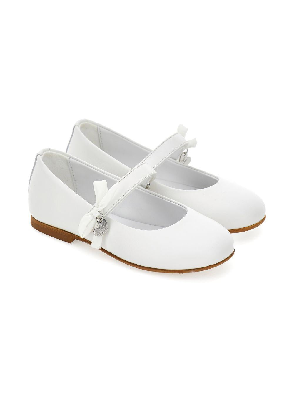 Ballerine per bambina Monnalisa bianche con cinturino 8CG002 7707 0001 MONNALISA KIDS