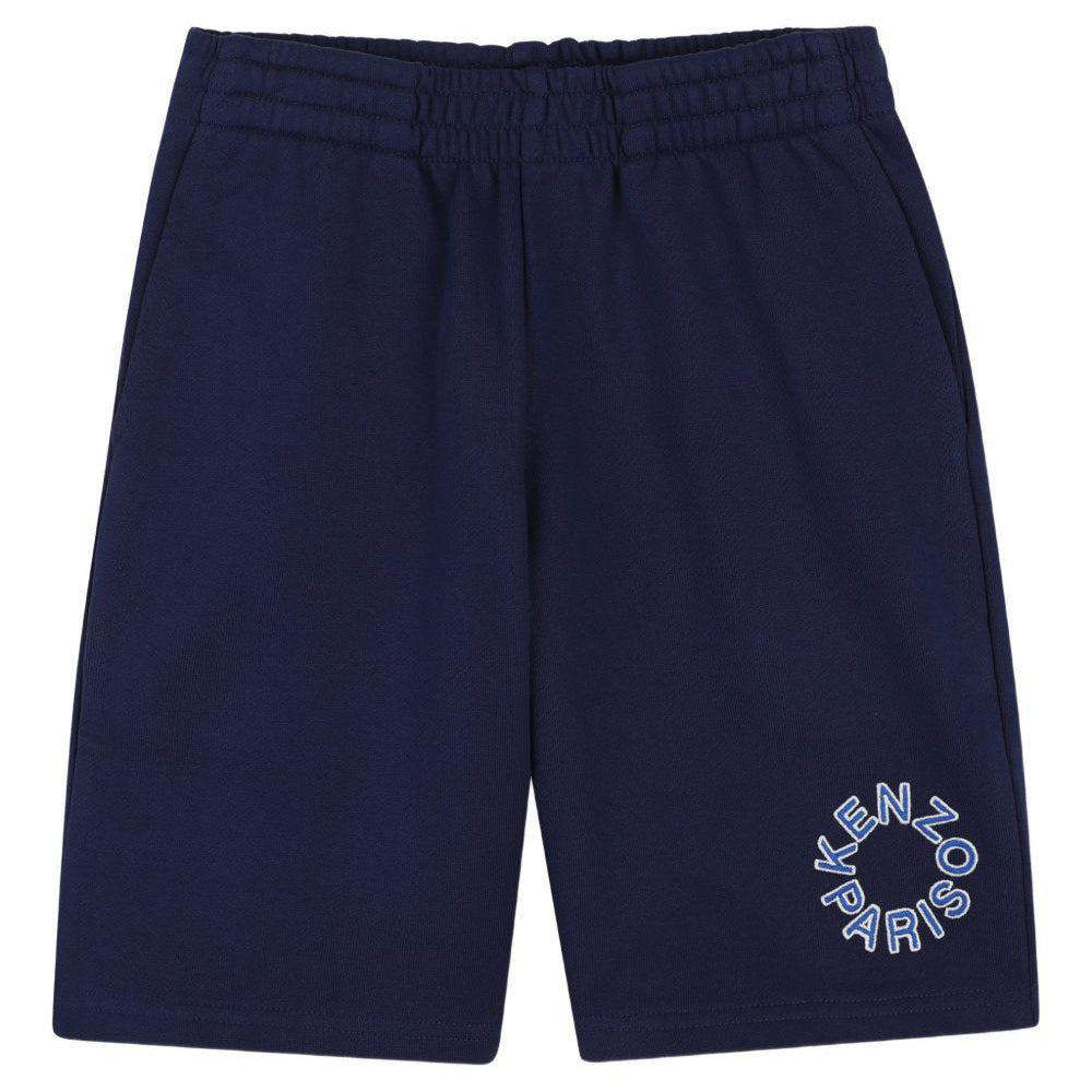 Shorts per bambino Kenzo Kids blu con stampa logo K61696 84N KENZO KIDS