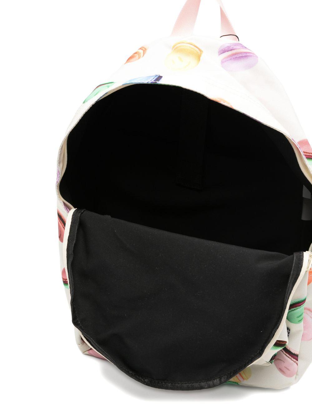 Zaino Mio per bambini Molo bianco con stampa macarons 7S26V204 9571 MOLO