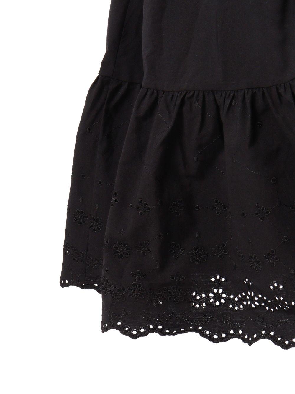Abito per bambina Monnalisa nero in popeline con fiocco 17G902 7043 0050 MONNALISA KIDS