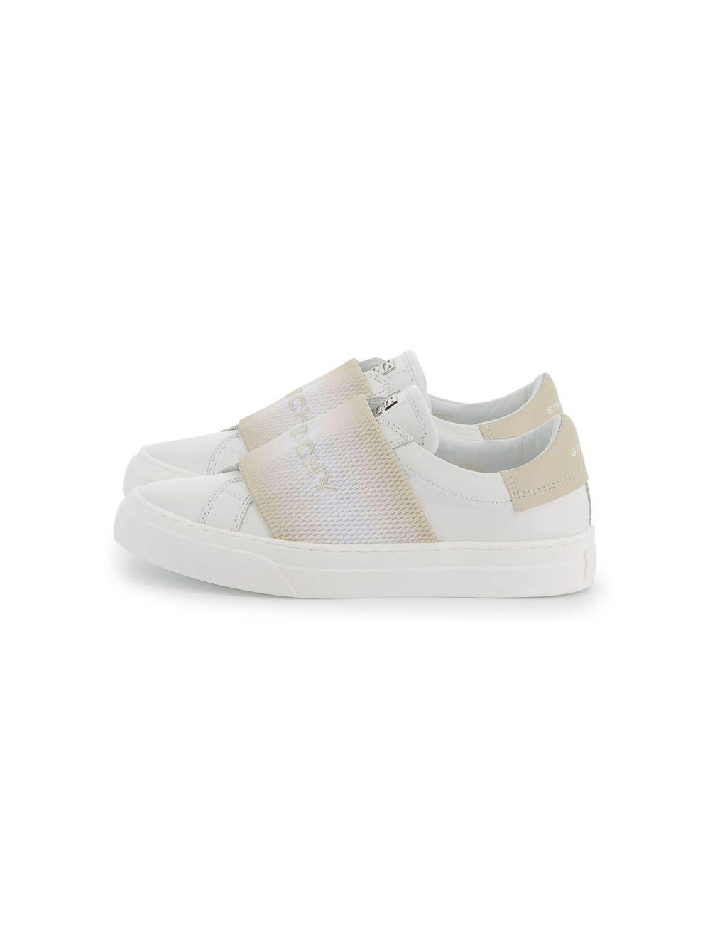 Sneakers per bambina Givenchy Kids bianco con ricamo con logo H30673 184 GIVENCHY KIDS