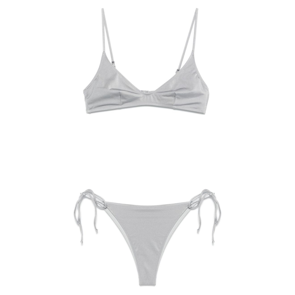 Bikini per donna MC2 Saint Barth grigio con dettaglio glitterato P25MC2MRL0001 00148H MC2 ST. BARTH