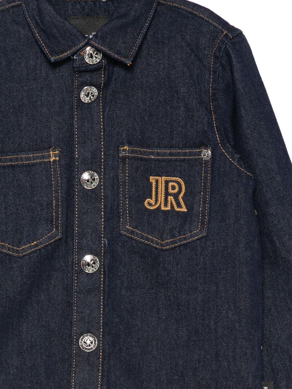 Camicia per bambino John Richmond Junior in denim con tasche applicate RBP26209CA DENIM RAW JOHN RICHMOND JUNIOR