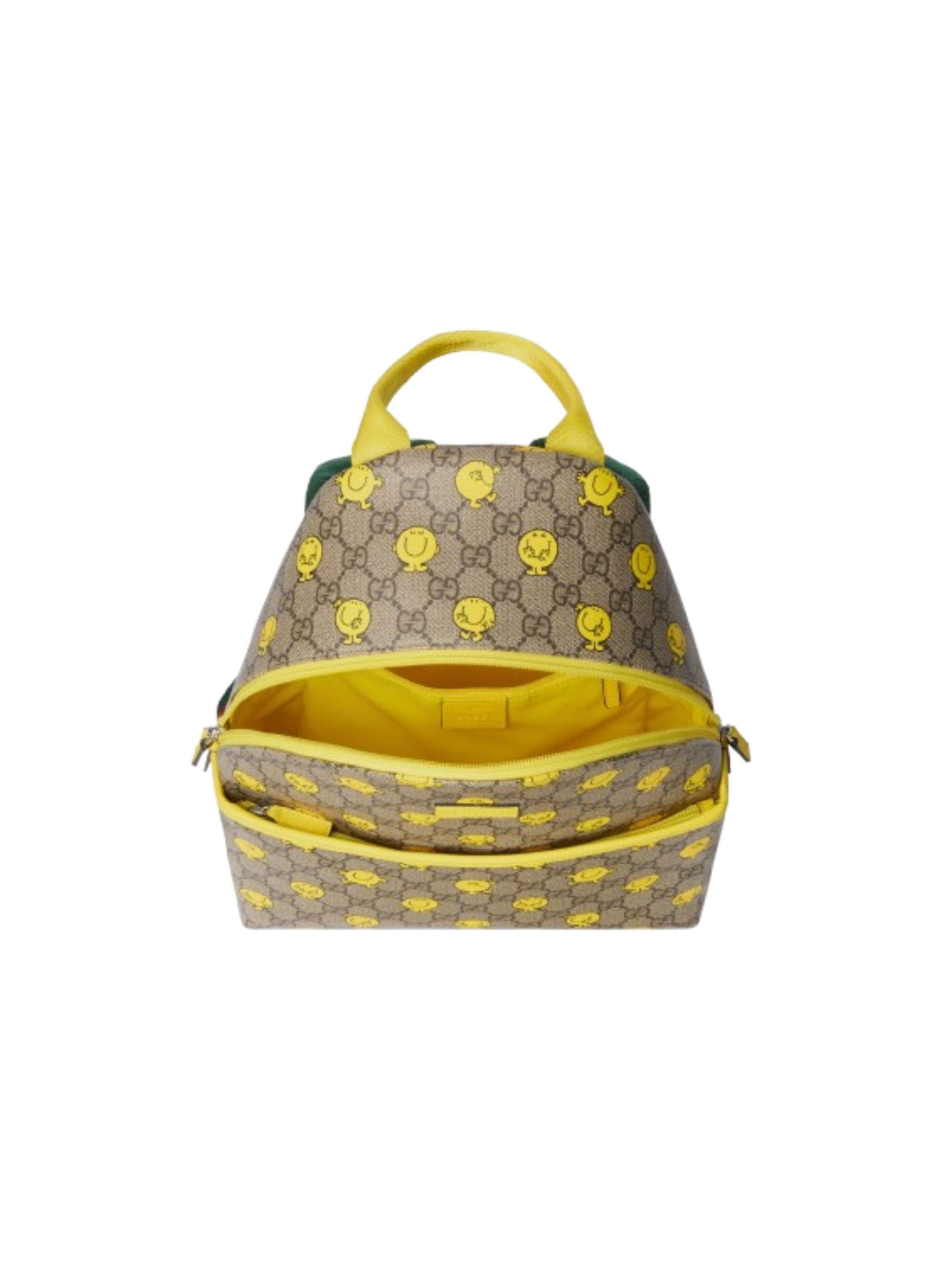 Zaino Supreme GG per bambini Gucci Kids multicolore con finiture gialle 782708FAFN6 9850 GUCCI KIDS