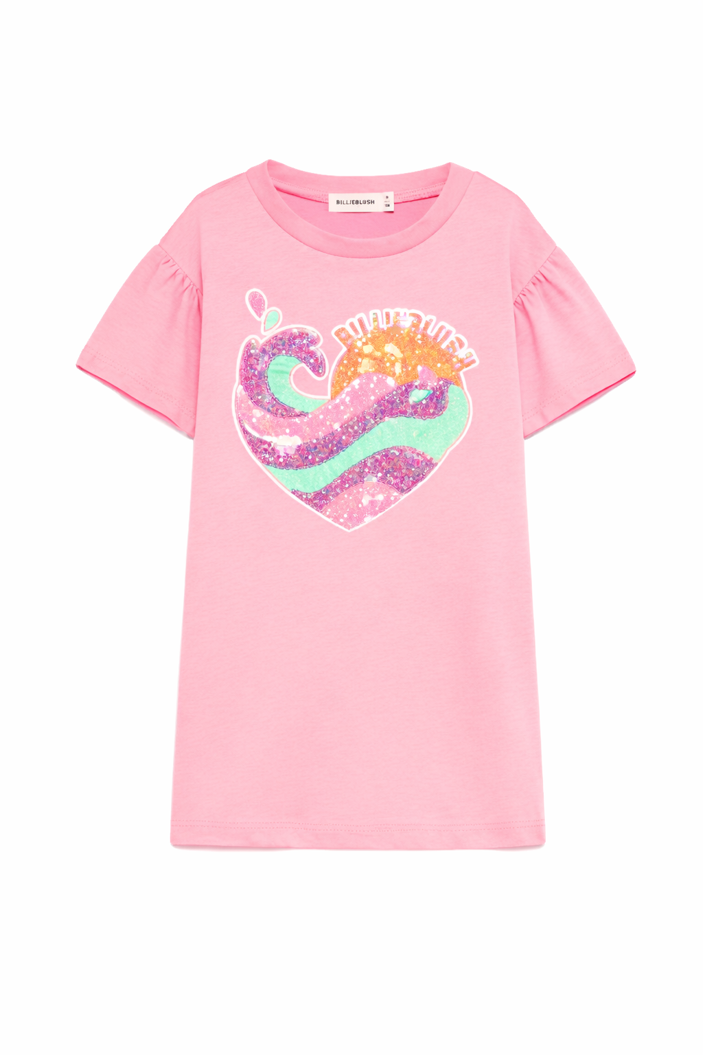 Abito per bambina BillieBlush rosa con motivo a cuore arricciato U21831 499 BILLIEBLUSH KIDS
