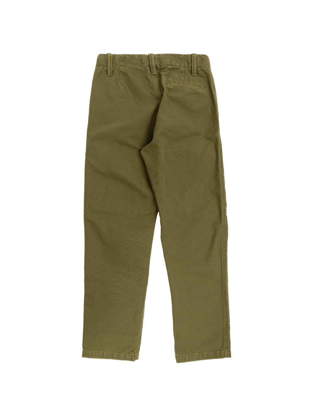Cargo per bambino Stone Island Kids verde con applicazione Compass L2S163100001S0104 V015G STONE ISLAND KIDS