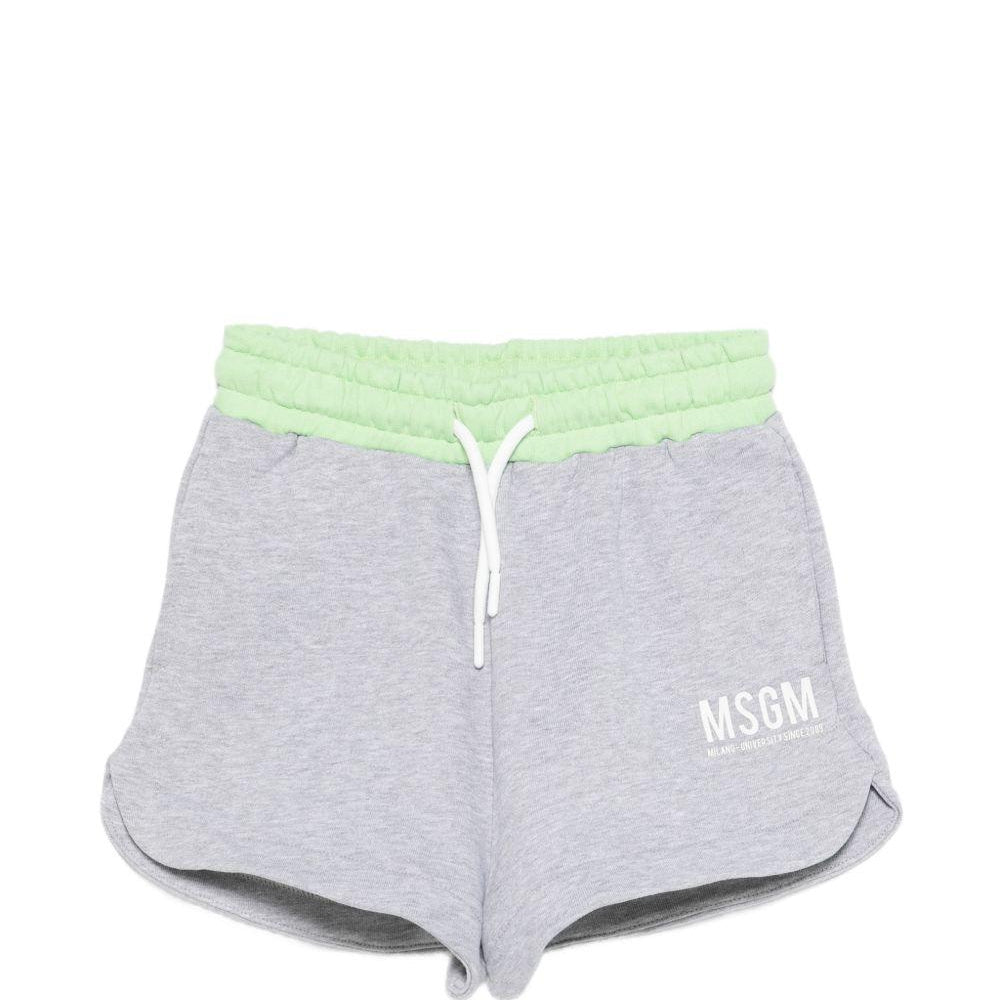 Shorts per bambina MSGM Kids grigi con vita elasticizzata S6MSJGSH021 271/01 MSGM KIDS