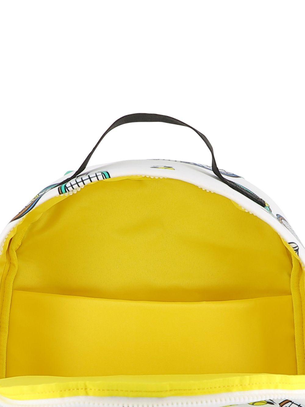 Zaino per bambino The Marc Jacobs Kids x Mickey Mouse multicolore con stampa racchette da tennis W60854 126 THE MARC JACOBS KIDS