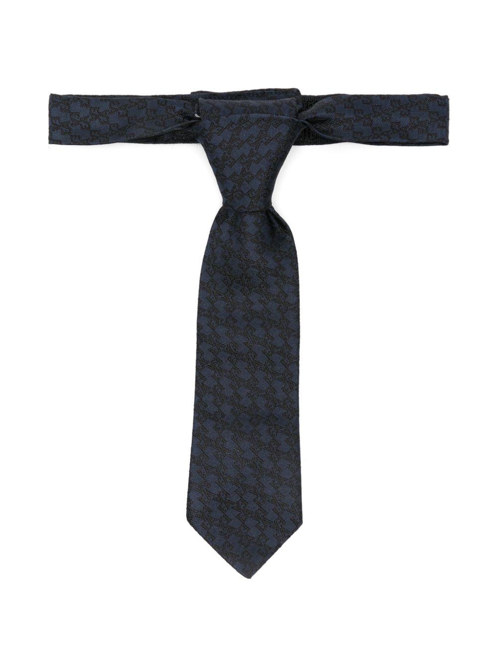 Cravatta per bambino Emporio Armani Kids blu con motivo aquila EB000845 AF19201 FB068 EMPORIO ARMANI KIDS