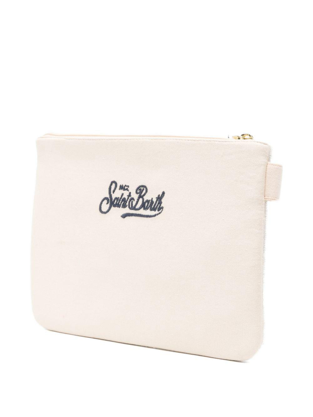 Pochette MC2 Saint Barth beige con ricamo del logo POU0002 00877L MC2 ST. BARTH KIDS