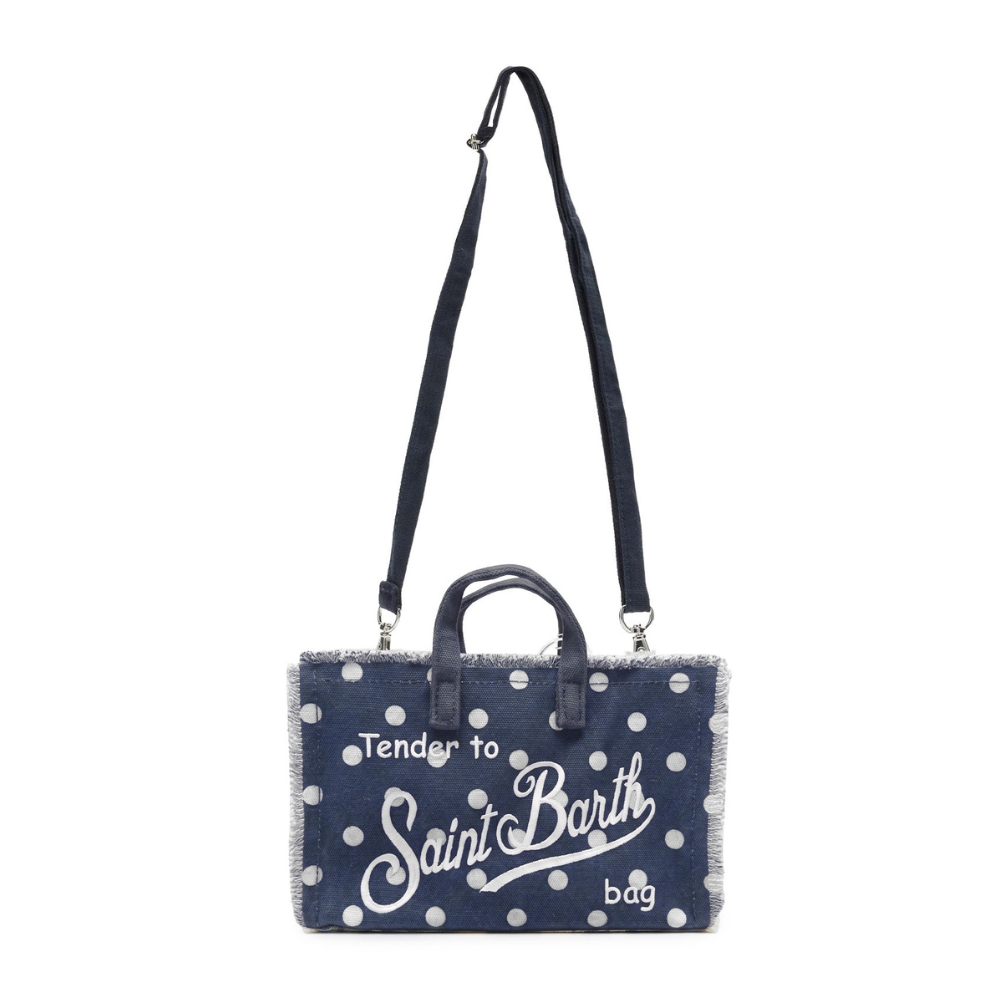 Phone bag MC2 Saint Barth blu con motivo a pois PHONE001 03285L MC2 ST. BARTH KIDS