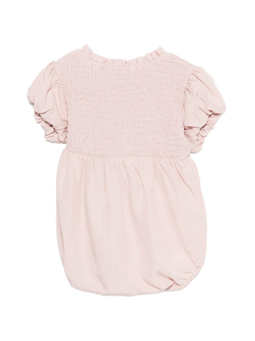 Tutina Eledor per neonata Donsje rosa con corpetto arricciato 3045600 00122 DONSJE KIDS