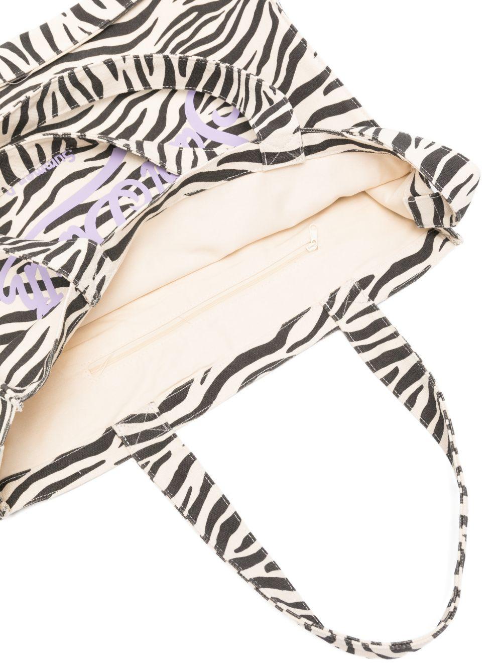 Borsa tote Essential Bag N MC2 Saint Barth animalier con logo a contrasto sul davanti EBAGN007 03322L MC2 ST. BARTH KIDS