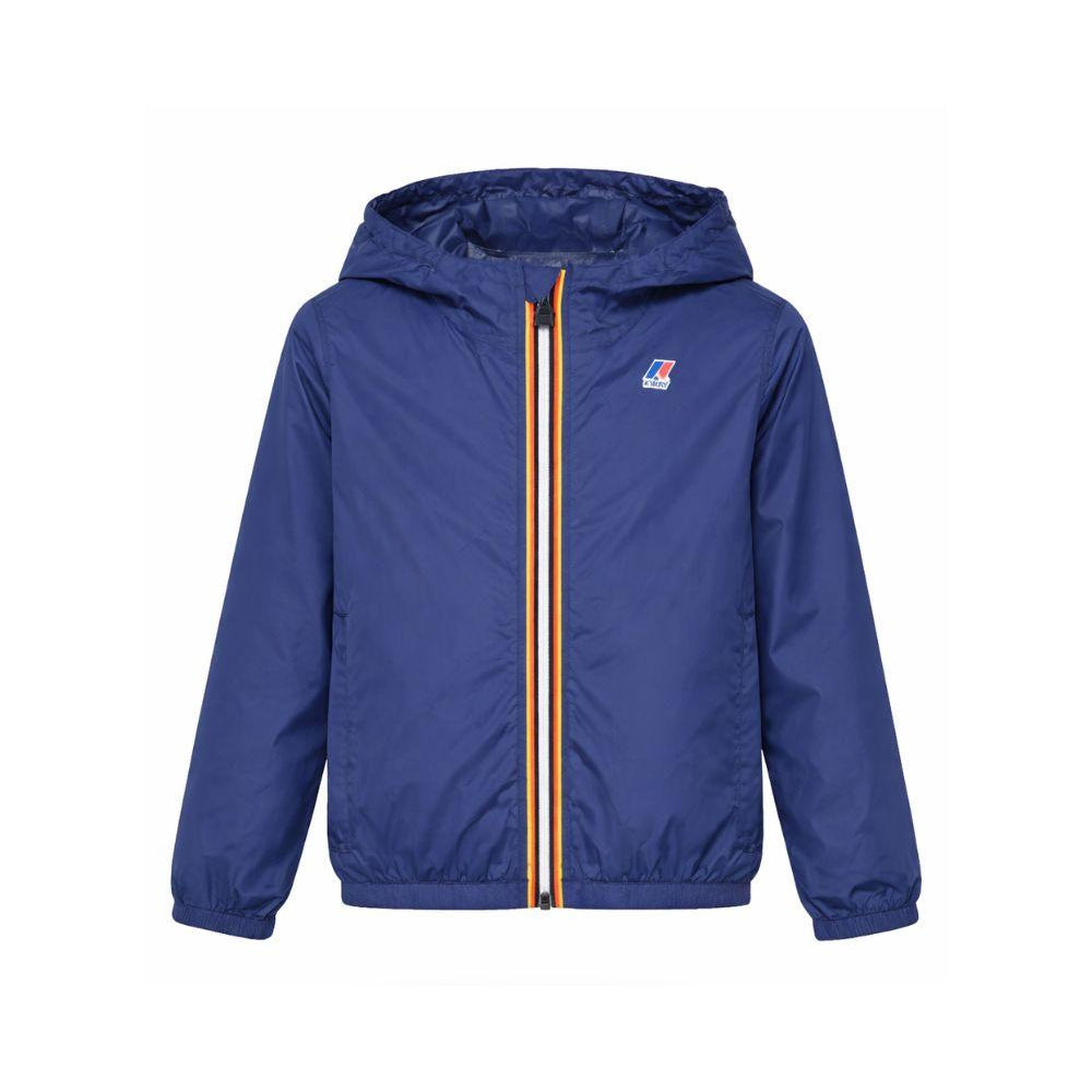 Giacca P. Le Vrai Claude 4.0 per bambini K Way Kids blu con cappuccio K61336W B67 K-WAY KIDS