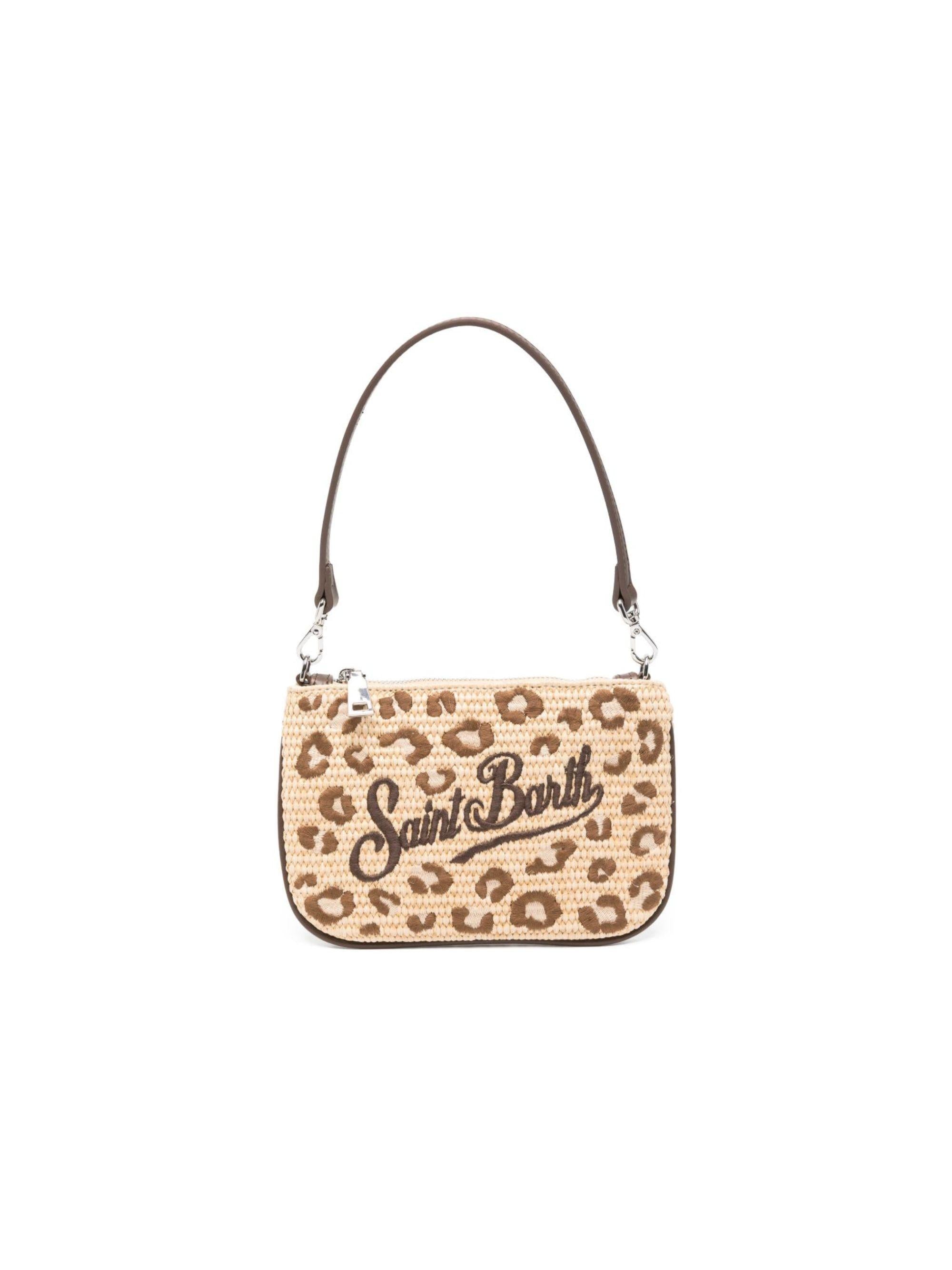 Pochette Parisienne MC2 Saint Barth beige con stampa leopardata PARM002 00349L MC2 ST. BARTH KIDS