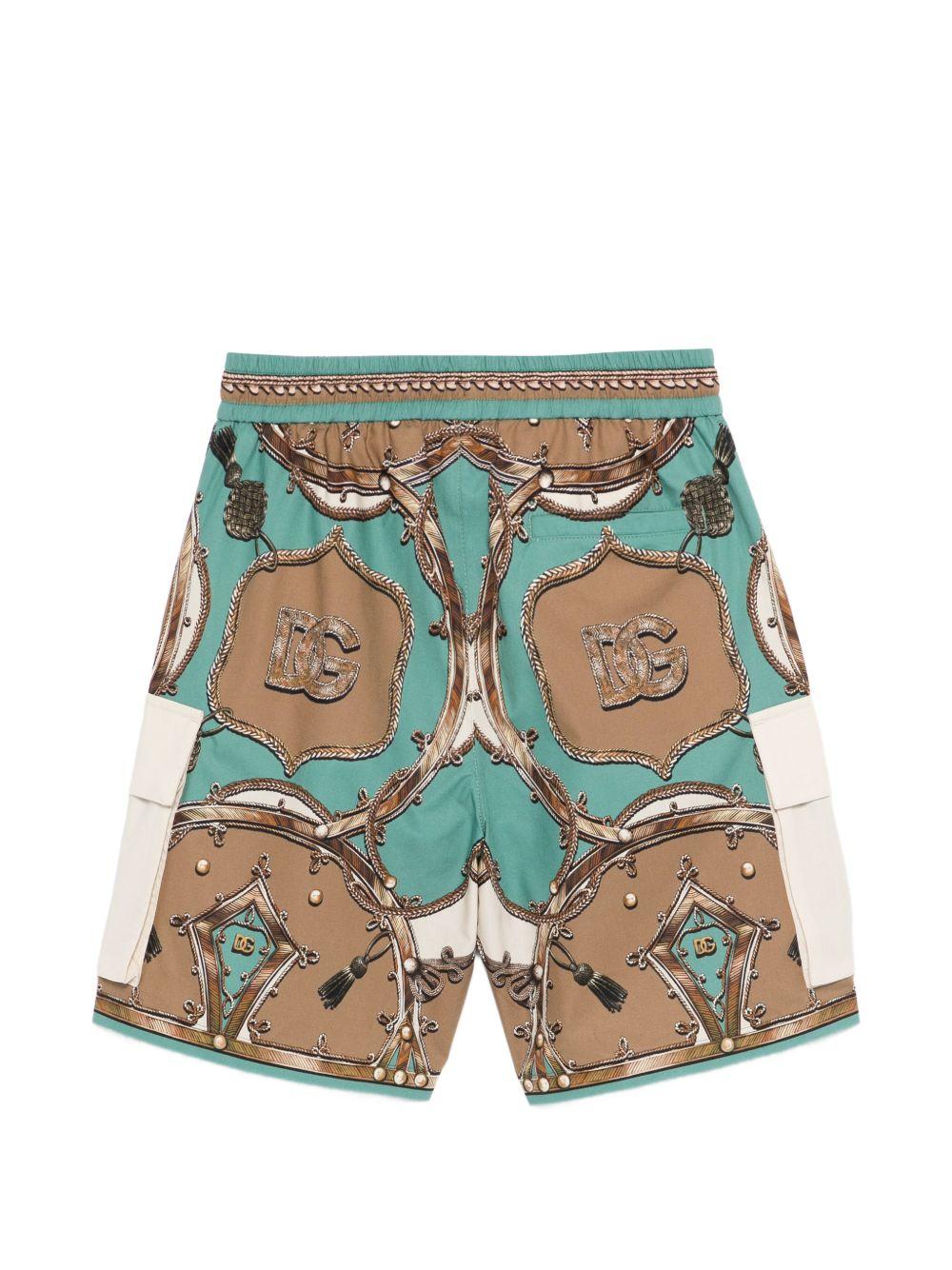 Pantaloncini per bambino Dolce & Gabbana Kids multicolore a fantasia L44Q18 G7P2K HV5XH DOLCE & GABBANA KIDS