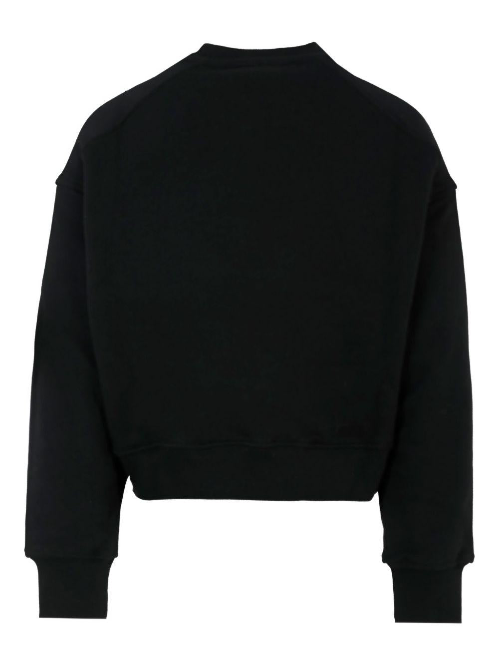 Felpa per bambino MSGM Kids nero con logo decorato F5MSJGSW268 110 MSGM KIDS