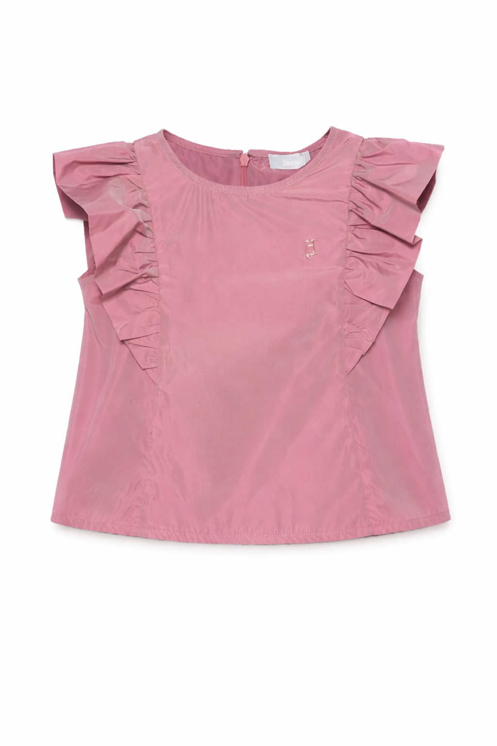Blusa per bambina Herno Kids rosa con volant BL000001G12483Z 4173 HERNO KIDS