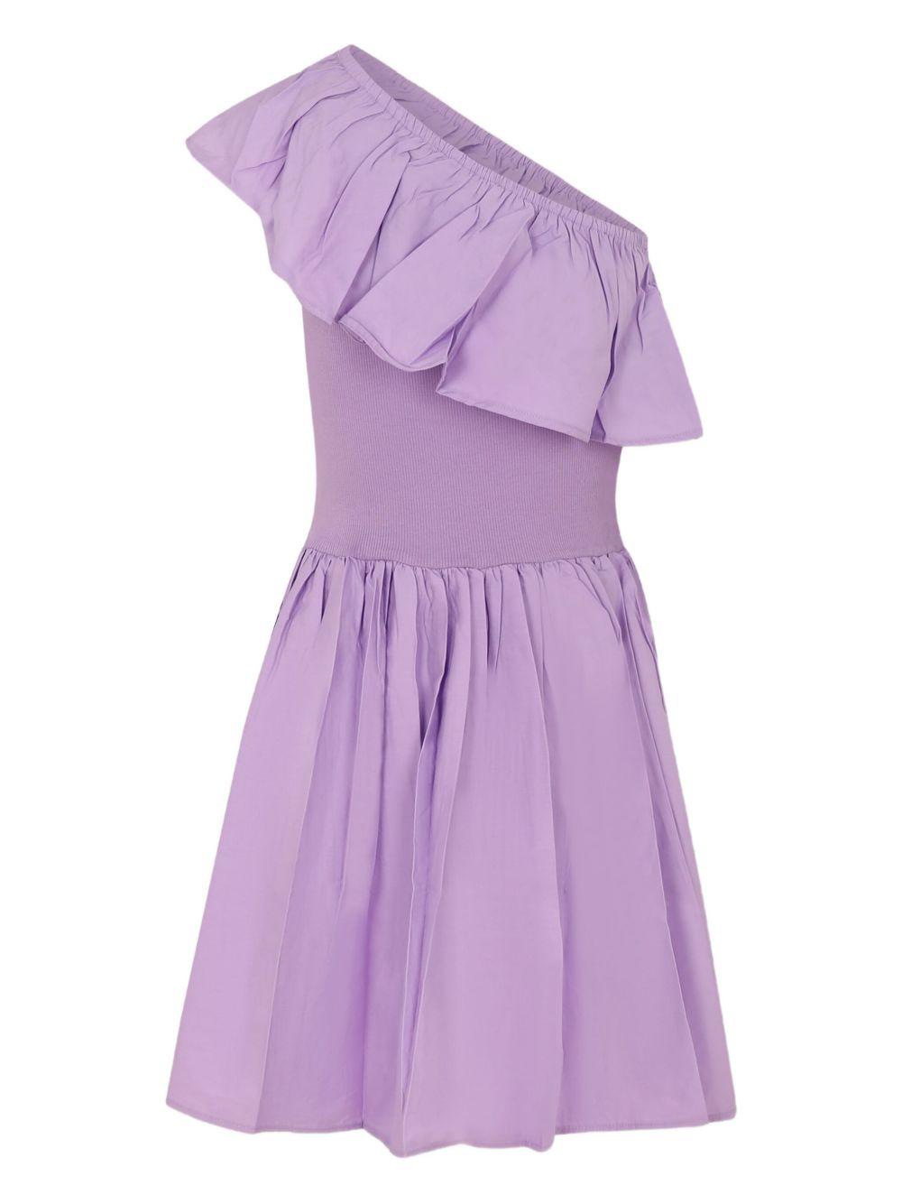 Abito per bambina Molo violetto con design monospalla 2S25E106 5437 MOLO KIDS
