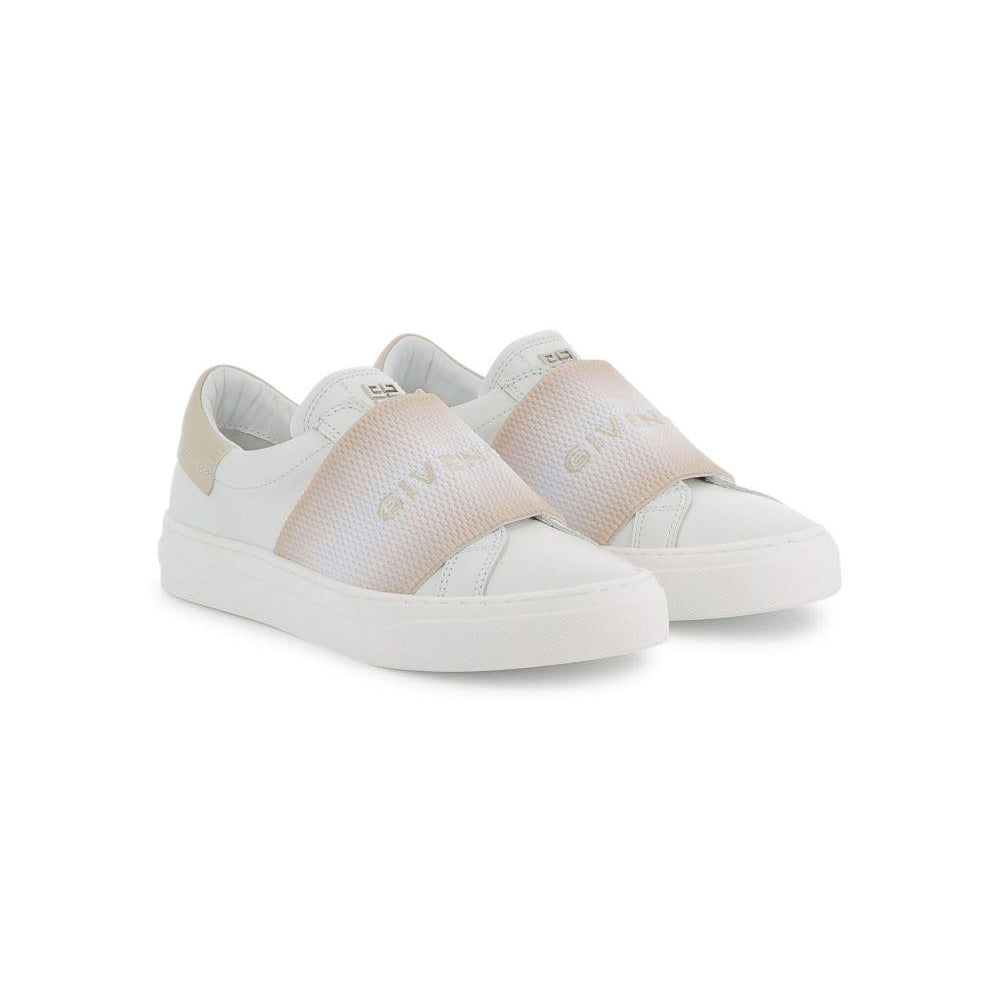 Sneakers per bambina Givenchy Kids bianco con ricamo con logo H30673 184 GIVENCHY KIDS