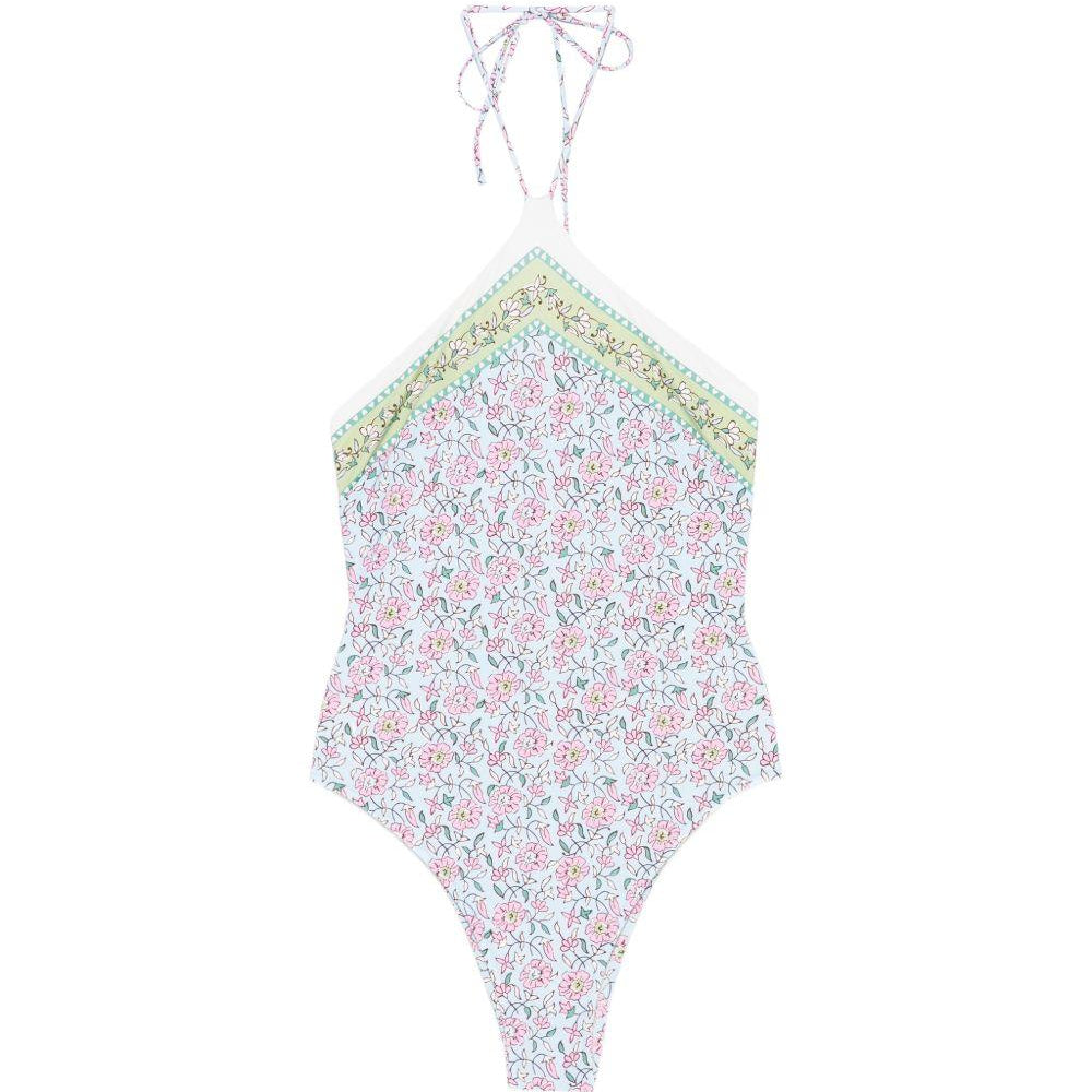 Costume Meryem per donna MC2 Saint Barth multicolore con stampa floreale all-over MRYE001 08720L MC2 ST. BARTH