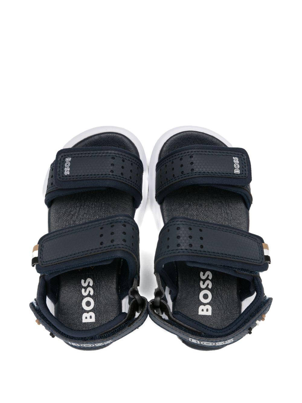 Samdali per bambino Boss Kids blu con stampa logo J52823 849 BOSS KIDS