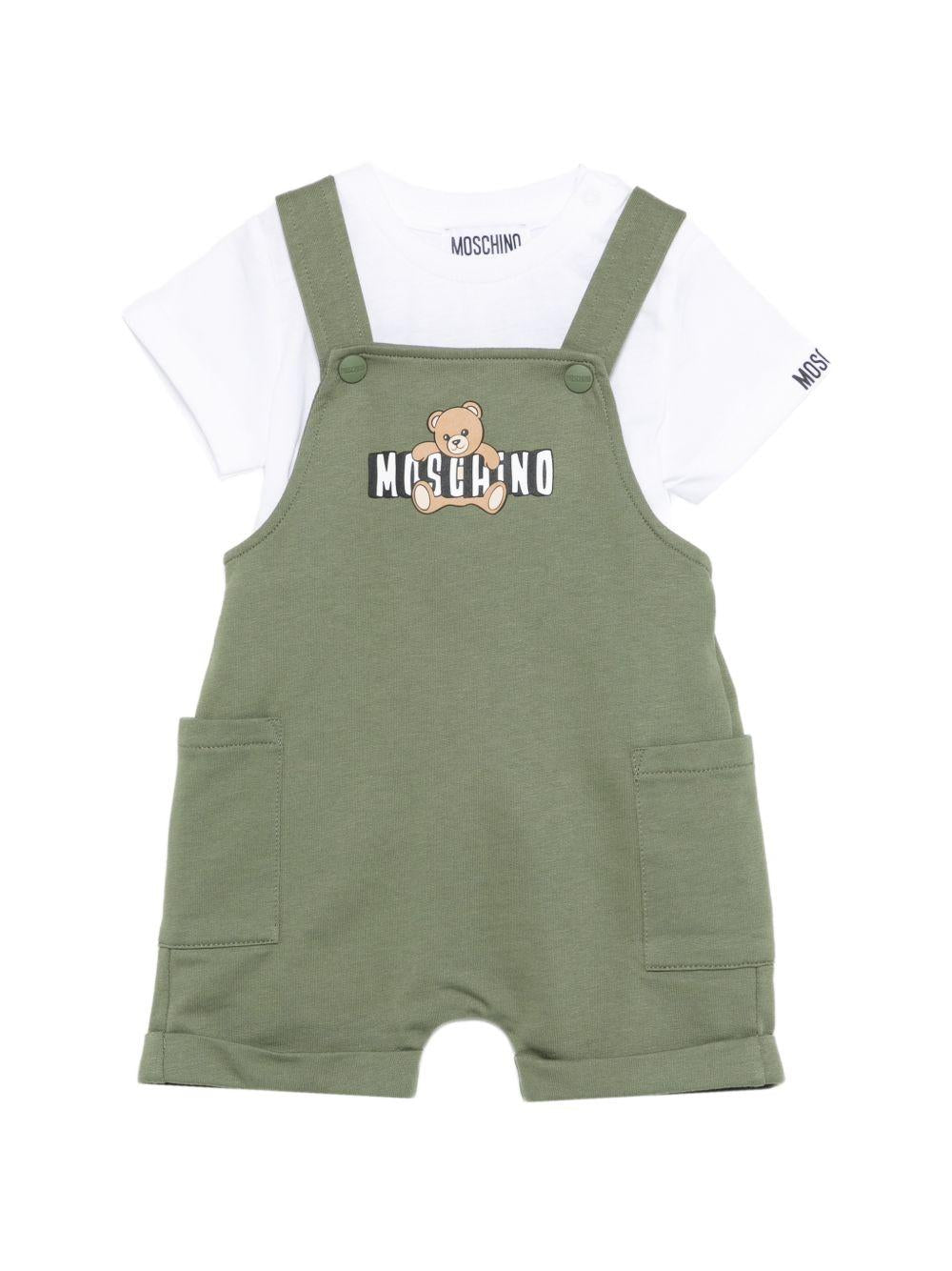 Completo per neonato Moschino Kids multicolor con stampa orsetto MUG01TLCA19 83698 MOSCHINO KIDS
