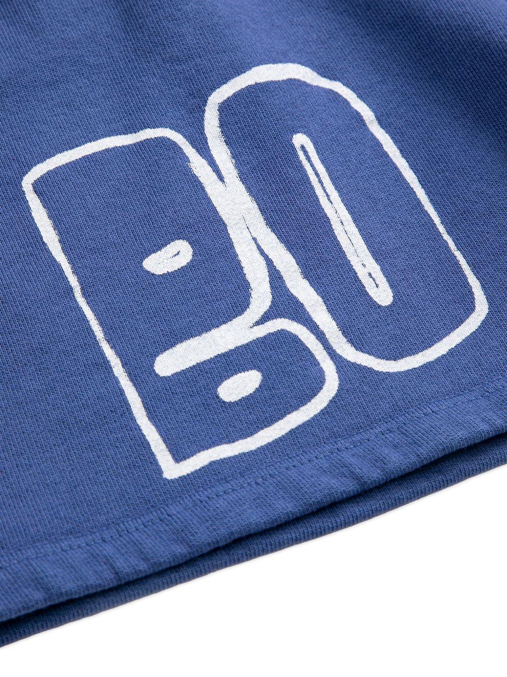 Shorts per bambino Bobo Choses blu con logo sul davanti B126AC144 411 BOBO CHOSES KIDS