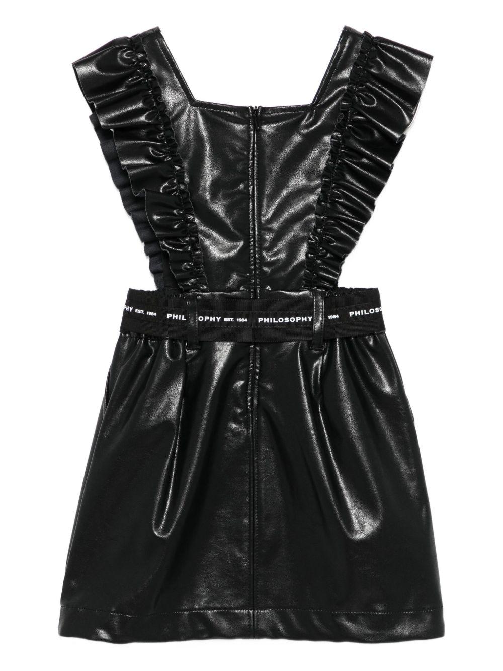 Abito per bambina Philosophy Di Lorenzo Serafini Kids nero con ruches I1F701 6404 P050 PHILOSOPHY