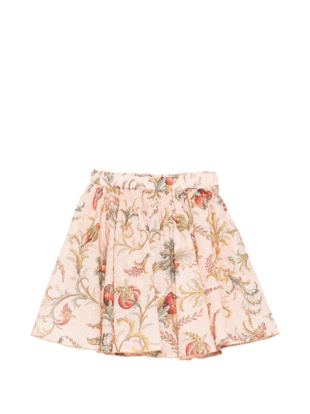 Shorts per bambina Etro kids rosa con stampa floreale GY6B19 M0082 458MC ETRO KIDS