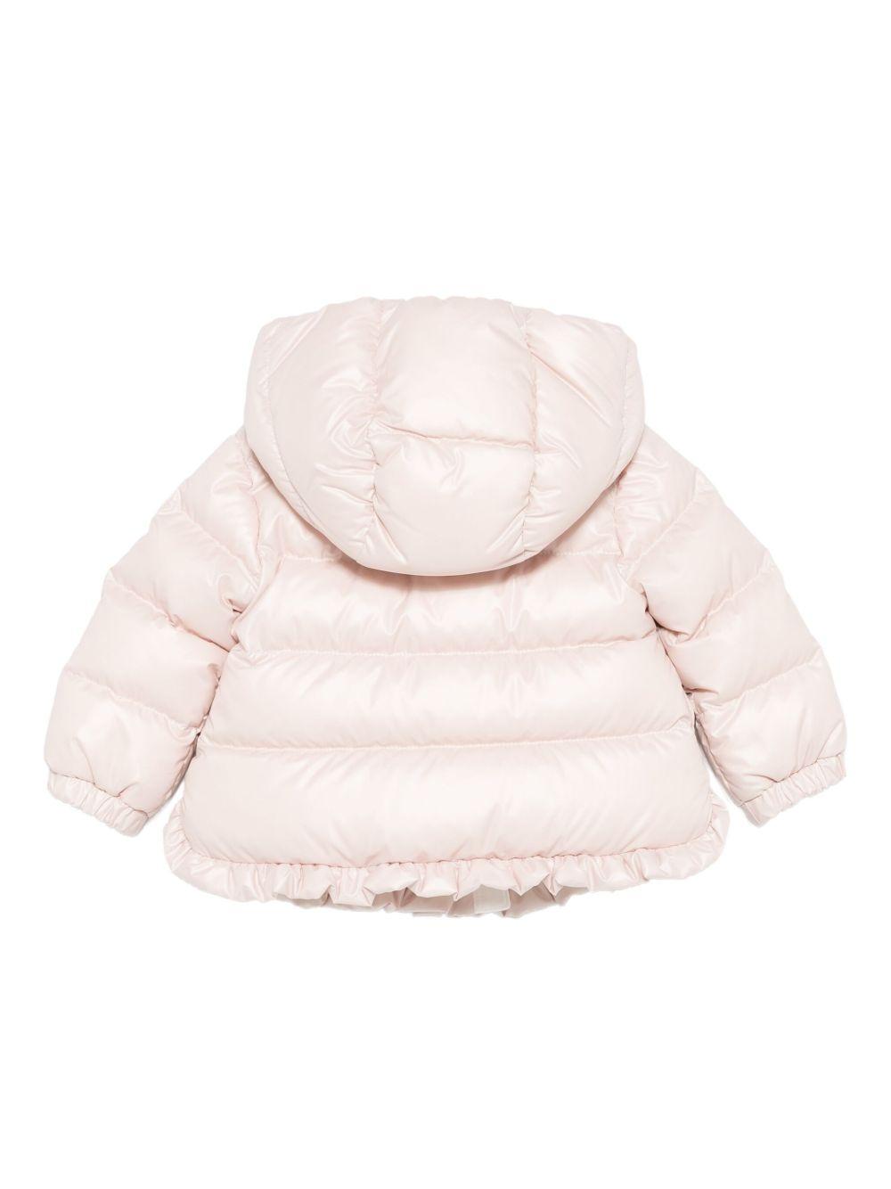Piumino Tazui per neonata Moncler Enfant rosa con cappuccio K29511A00036597YX 50X MONCLER ENFANT