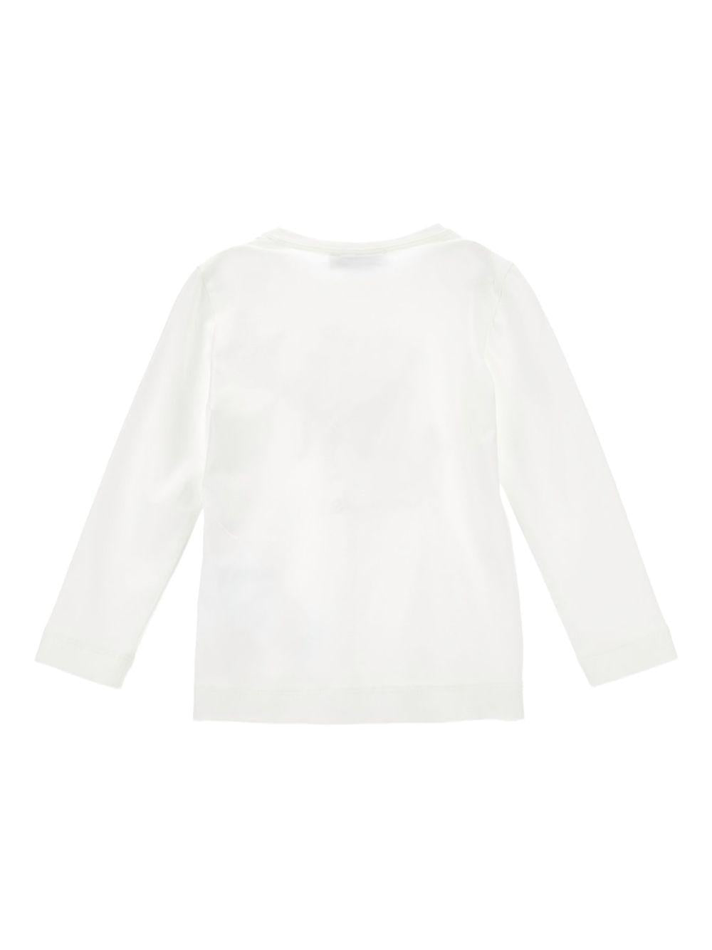 T-shirt per bambina Monnalisa bianca con illustrazione Teddy Bear 19F624 6003 0001 MONNALISA
