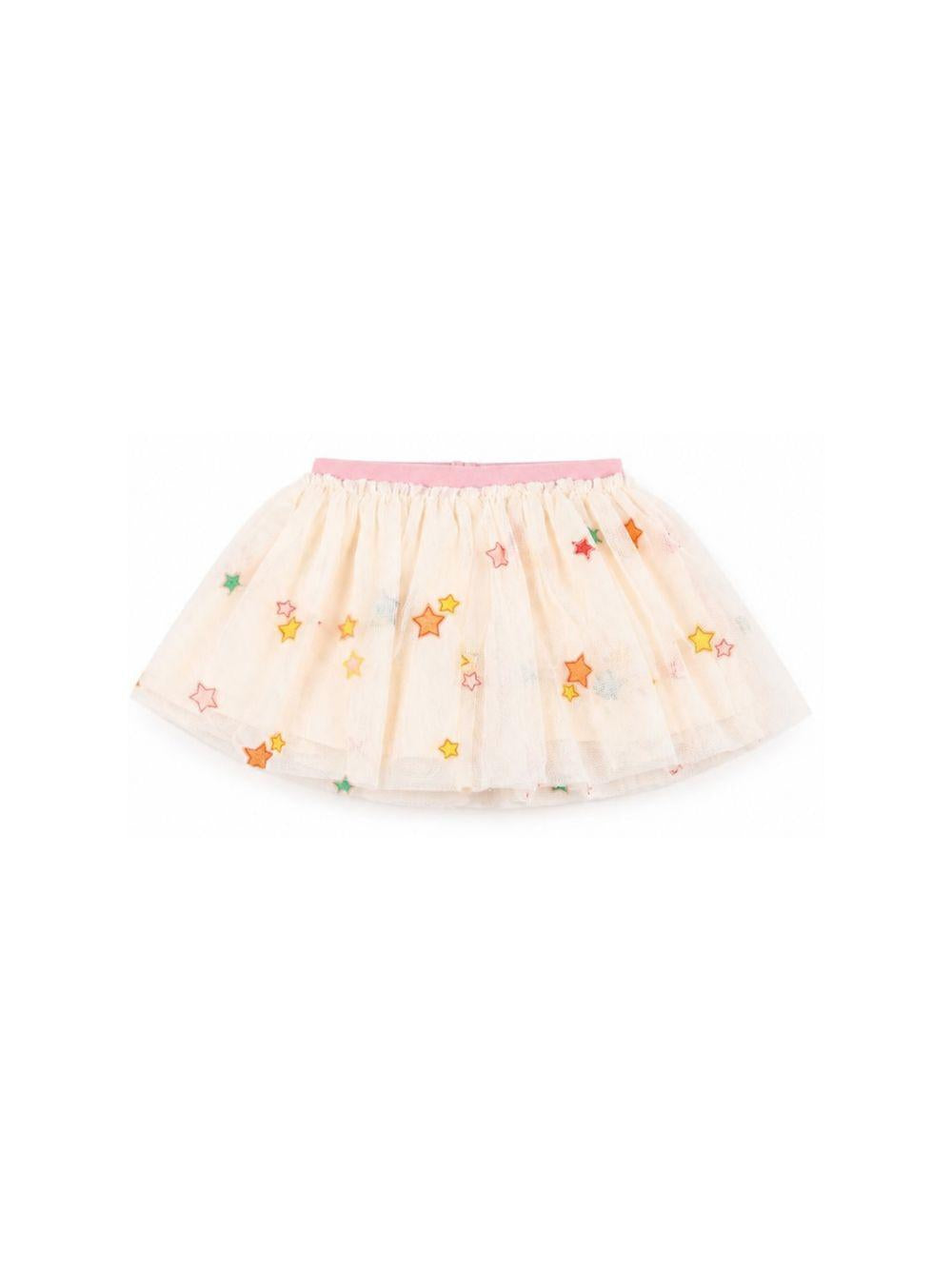 Gonna per neonata Stella McCartney Kids rosa con stelline ricamate TZ7001 Z3867 189MC STELLA McCARTNEY KIDS