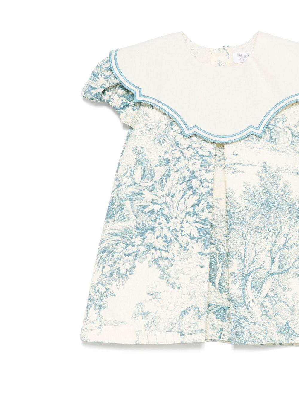 Abito per neonata JESURUM BABY Federica beige con stampa FEDERICA VAR.44 JESURUM KIDS