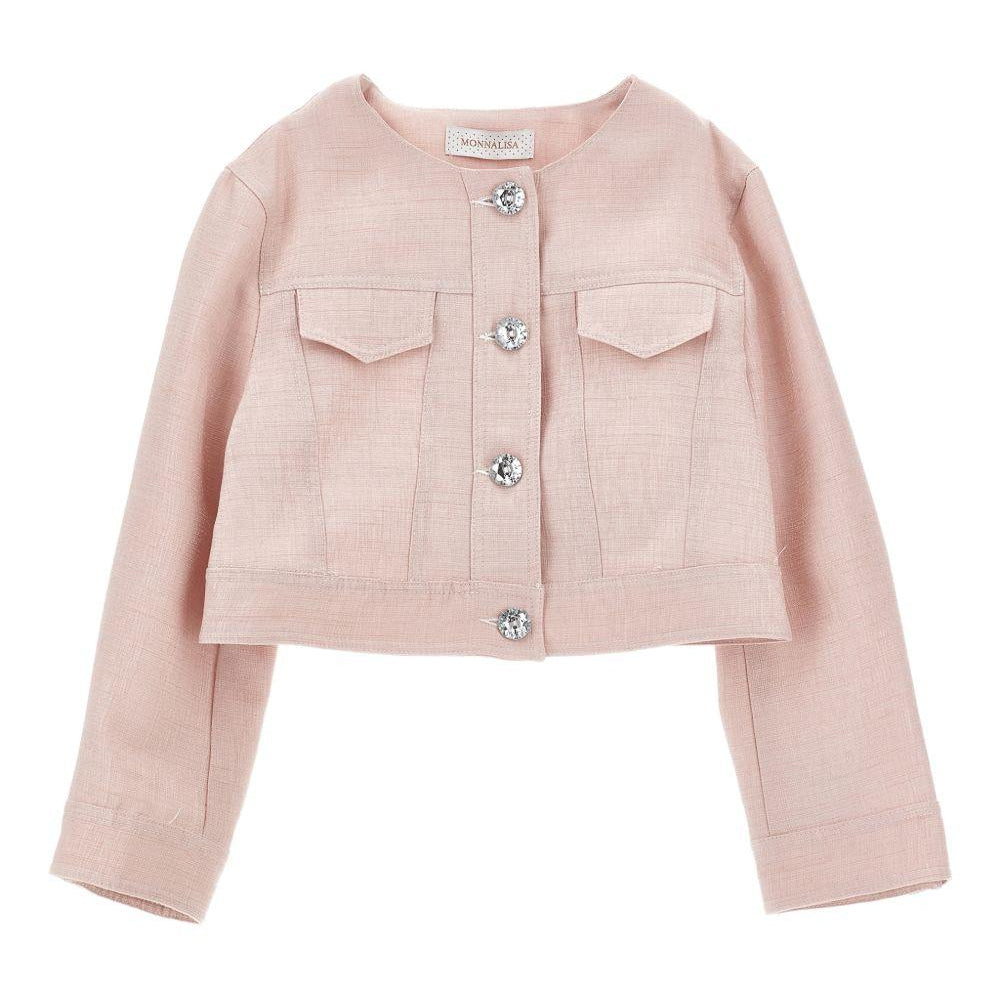 Giacca per bambina Monnalisa rosa con taschino 71G104 7124 0091 MONNALISA KIDS