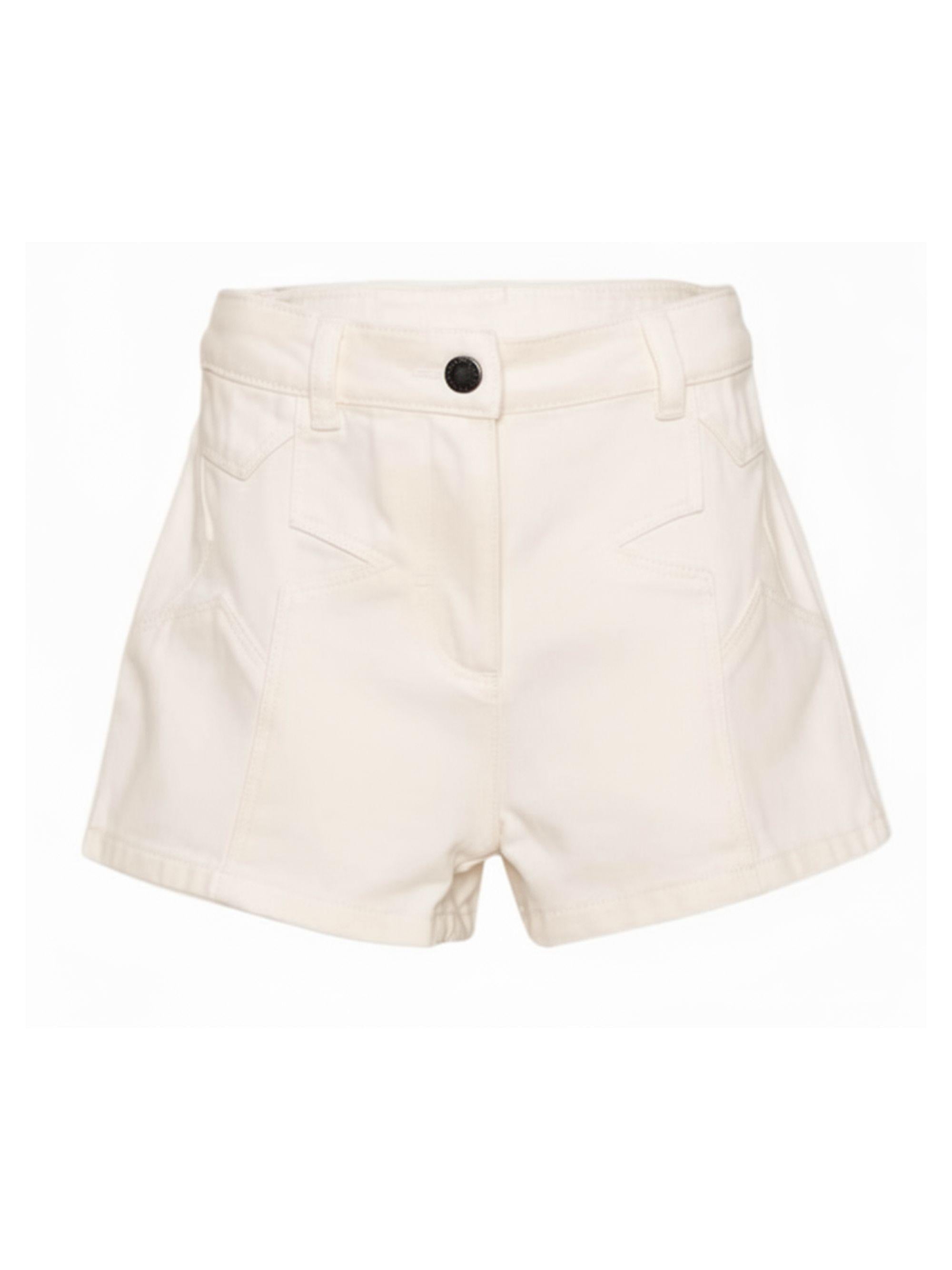 Shorts per bambina Stella McCartney Kids bianco con dettagli stelle TY6F39 Z3457 101 STELLA McCARTNEY KIDS