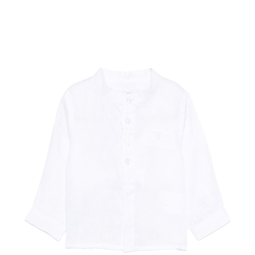 Camicia per neonato Tartine Et Chocolat bianca con colletto alla coreana CC12001 01 TArtine & Chocolat KIDS