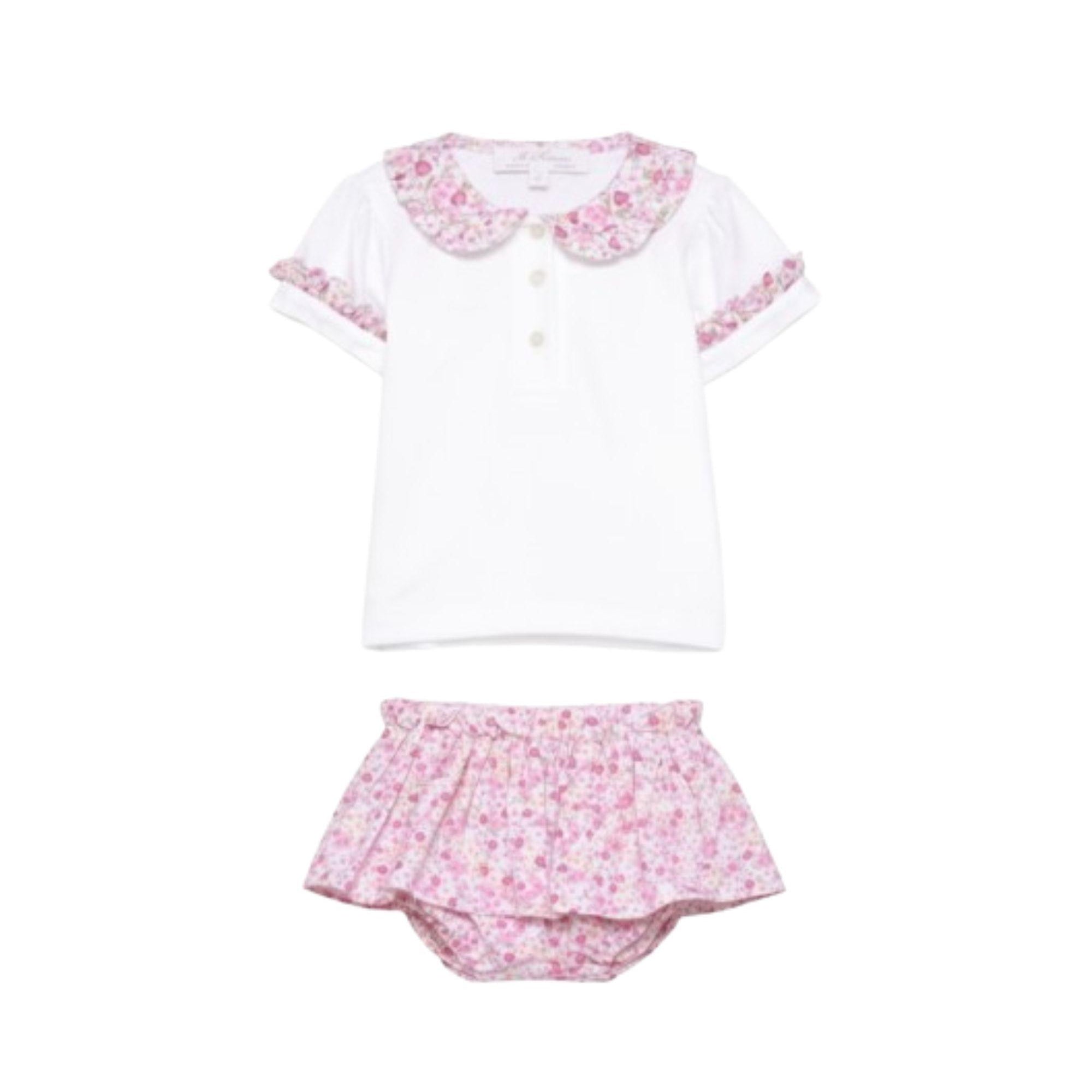 Set t-shirt e gonna per neonata Mariella Ferrari multicolore con stampa grafica floreale CAR16 PLR16 FUCSIA MARIELLA FERRARI