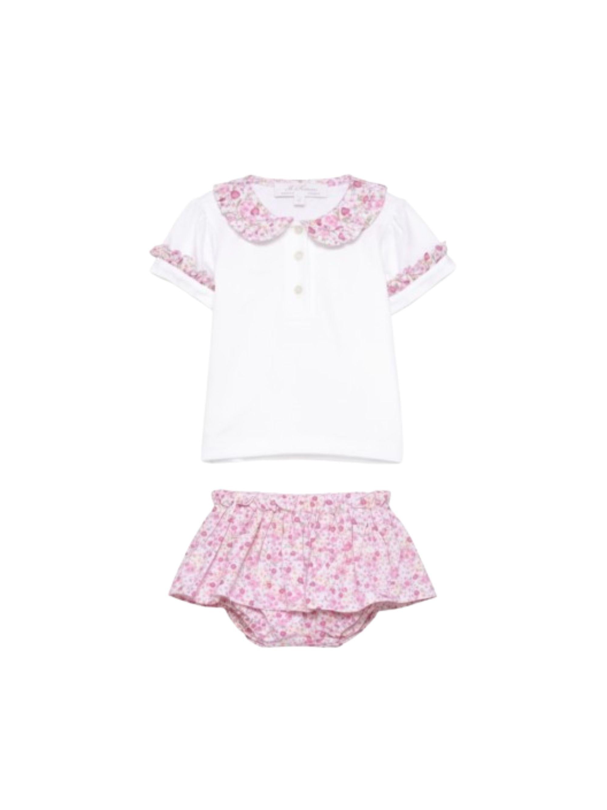 Set t-shirt e gonna per neonata Mariella Ferrari multicolore con stampa grafica floreale CAR16 PLR16 FUCSIA MARIELLA FERRARI