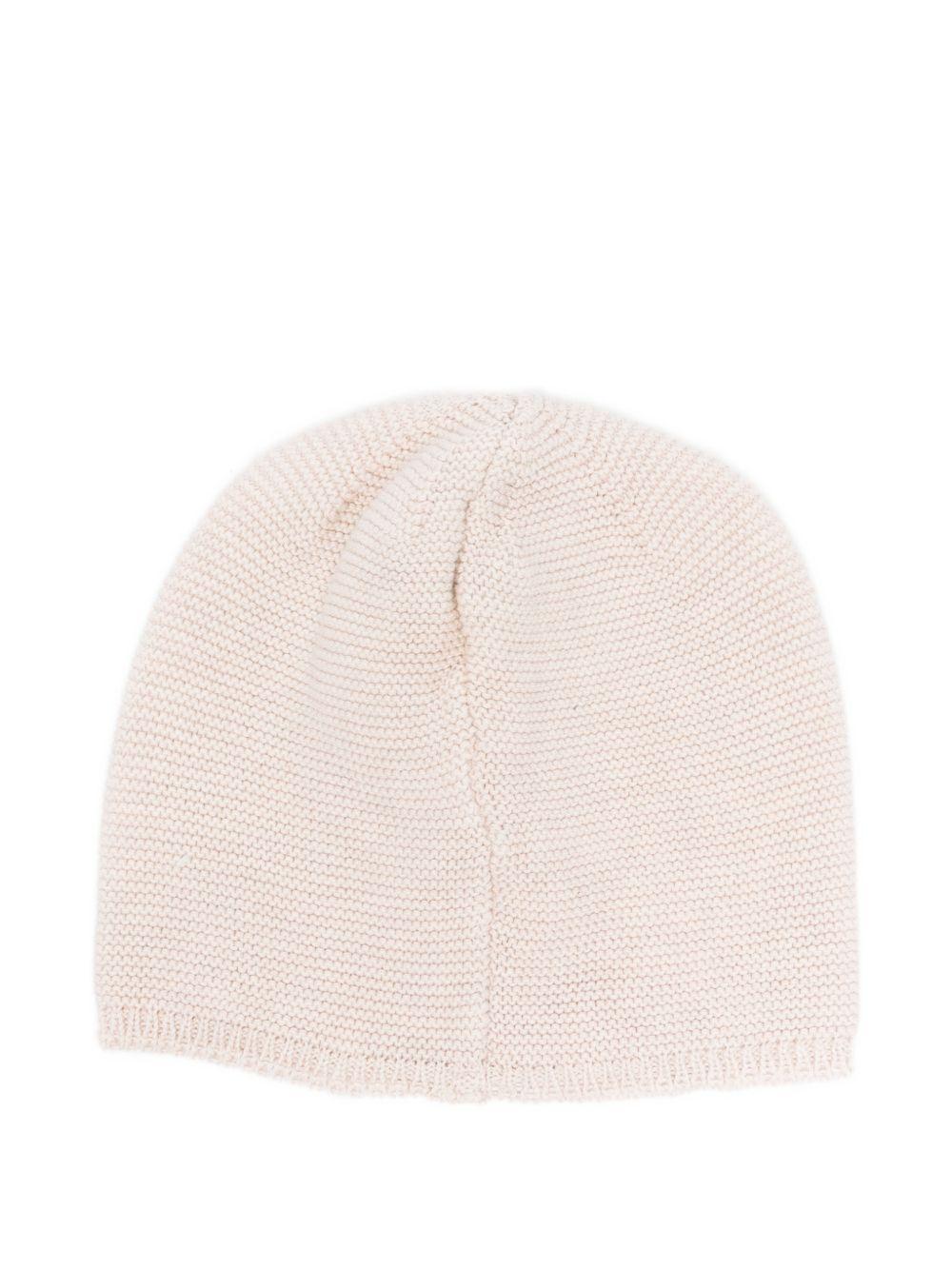 Cappello per neonata Paz Rodriguez beige con logo 040-120513 79 PaZ RODRIGUEZ KIDS