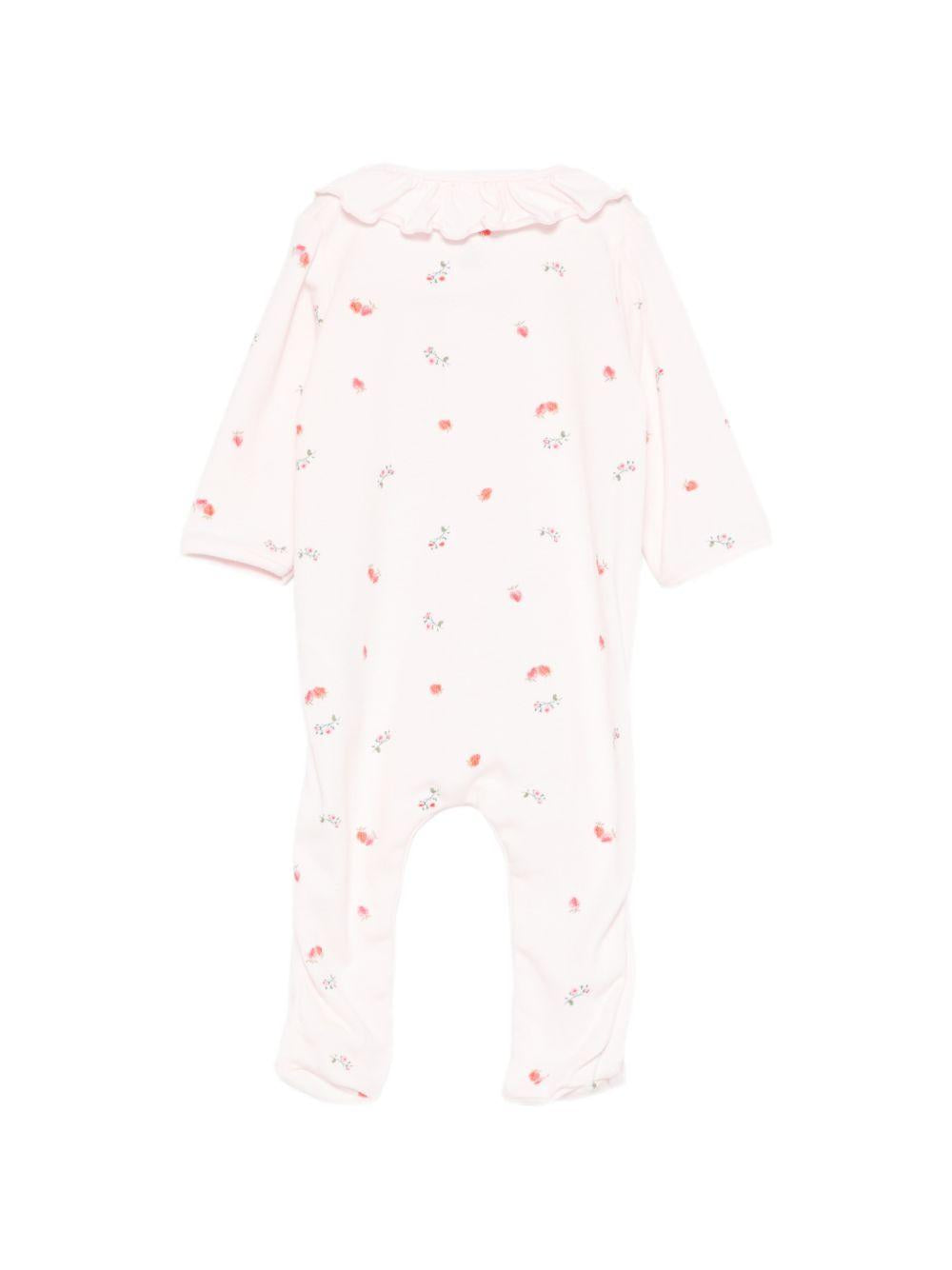 Tutina per neonata Petit Bateau rosa con stampa a fiori A0F2T 01 PETIT BATEAU KIDS