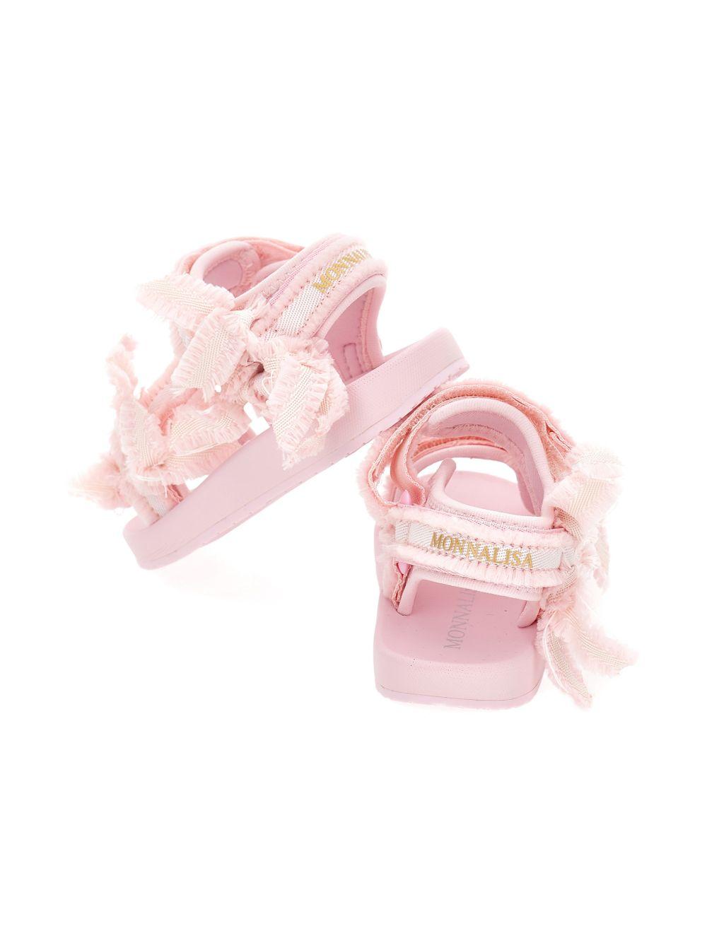 Sandali per bambina Monnalisa rosa a righe 8CG000 7700 9990 MONNALISA KIDS