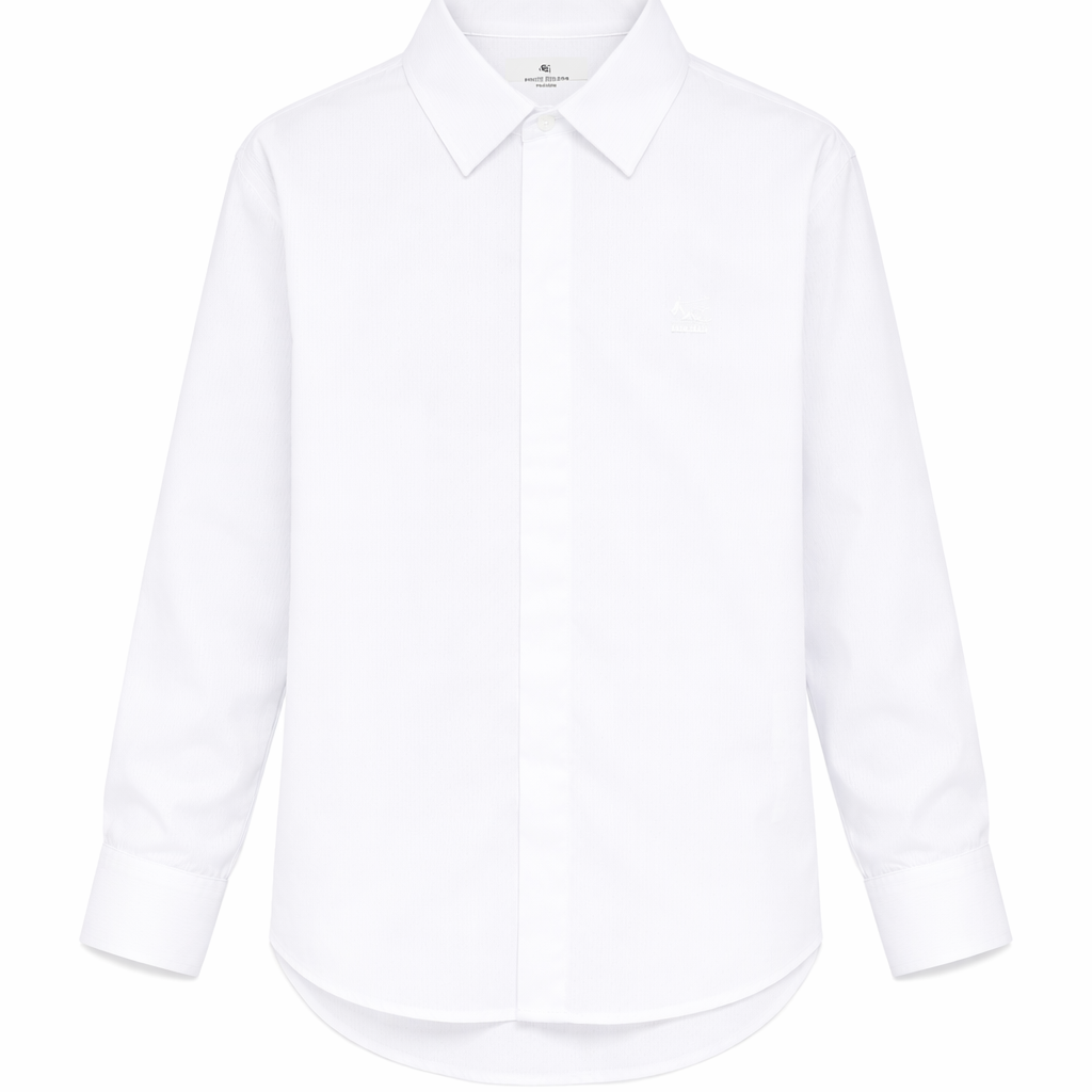 Camicia per bambino Etro Kids bianca con effetto jacquard GW5P10 P0472 100 ETRO KIDS