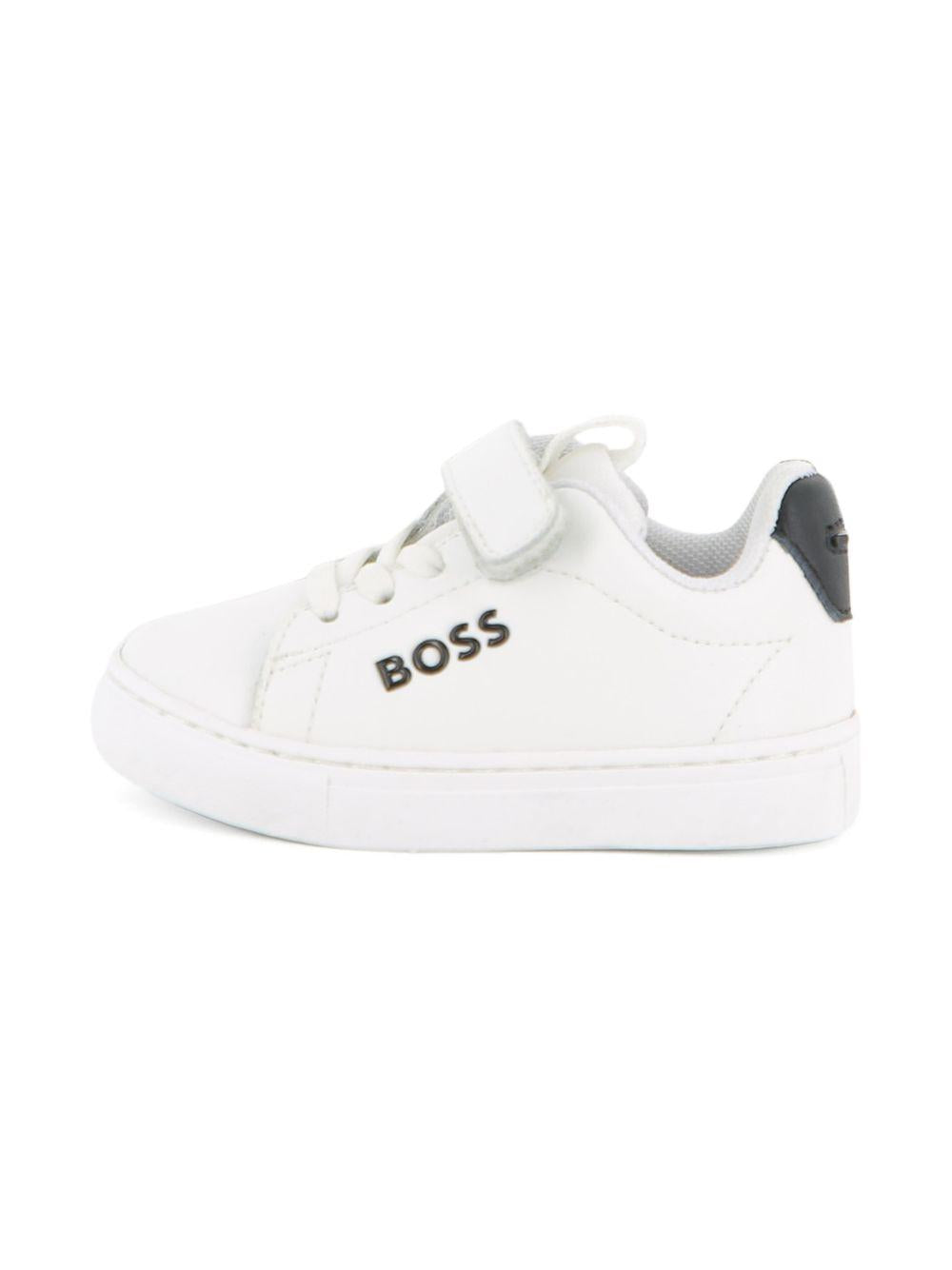 Scarpe per bambino Boss Kids bianche con strappo J52824 10P BOSS KIDS